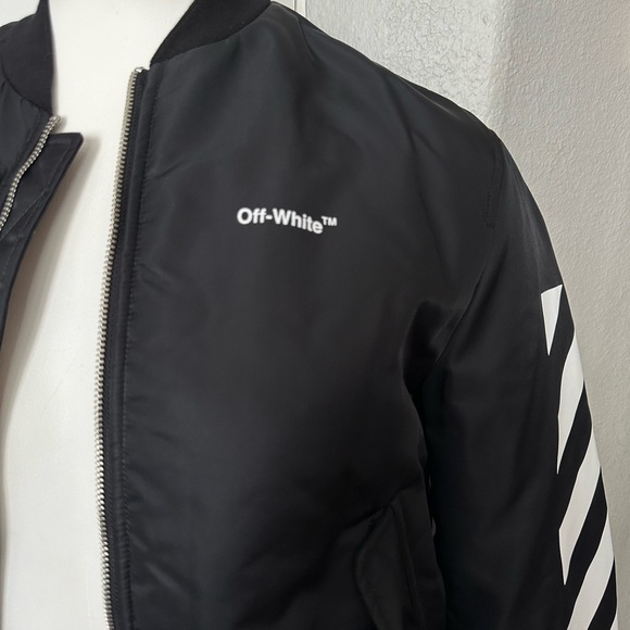 OffWhite Jackets & Coats Nwt Offwhite Helvetica Diagonal Nylon